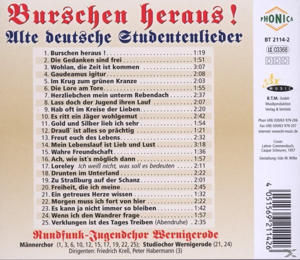 Rundfunk - Burschen Heraus !-Alte Deutsche Studentenlieder  - (CD)