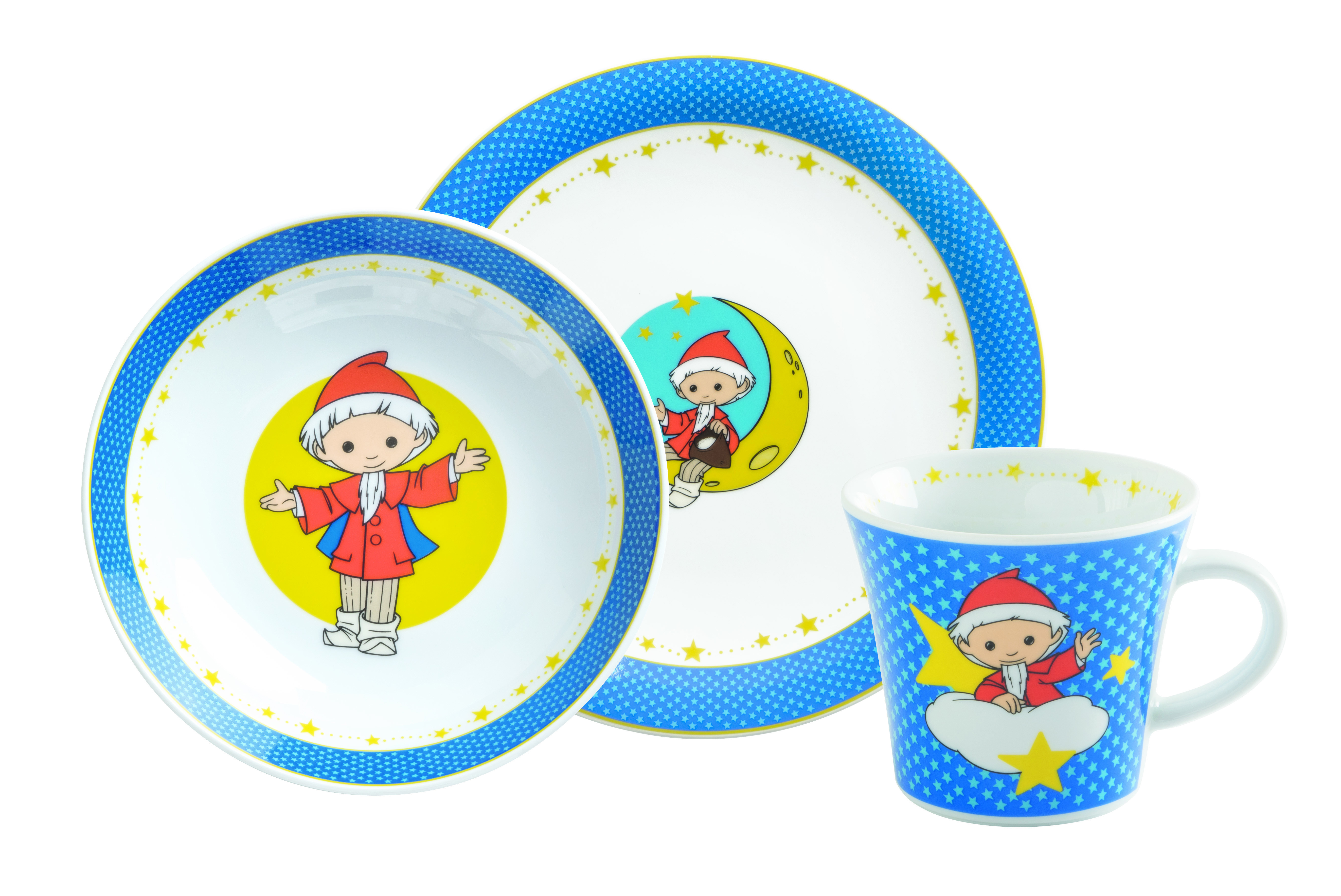 KAHLA 32D200A10407TM Sandmännchen 3-tlg. Kinder-Set Mehrfarbig
