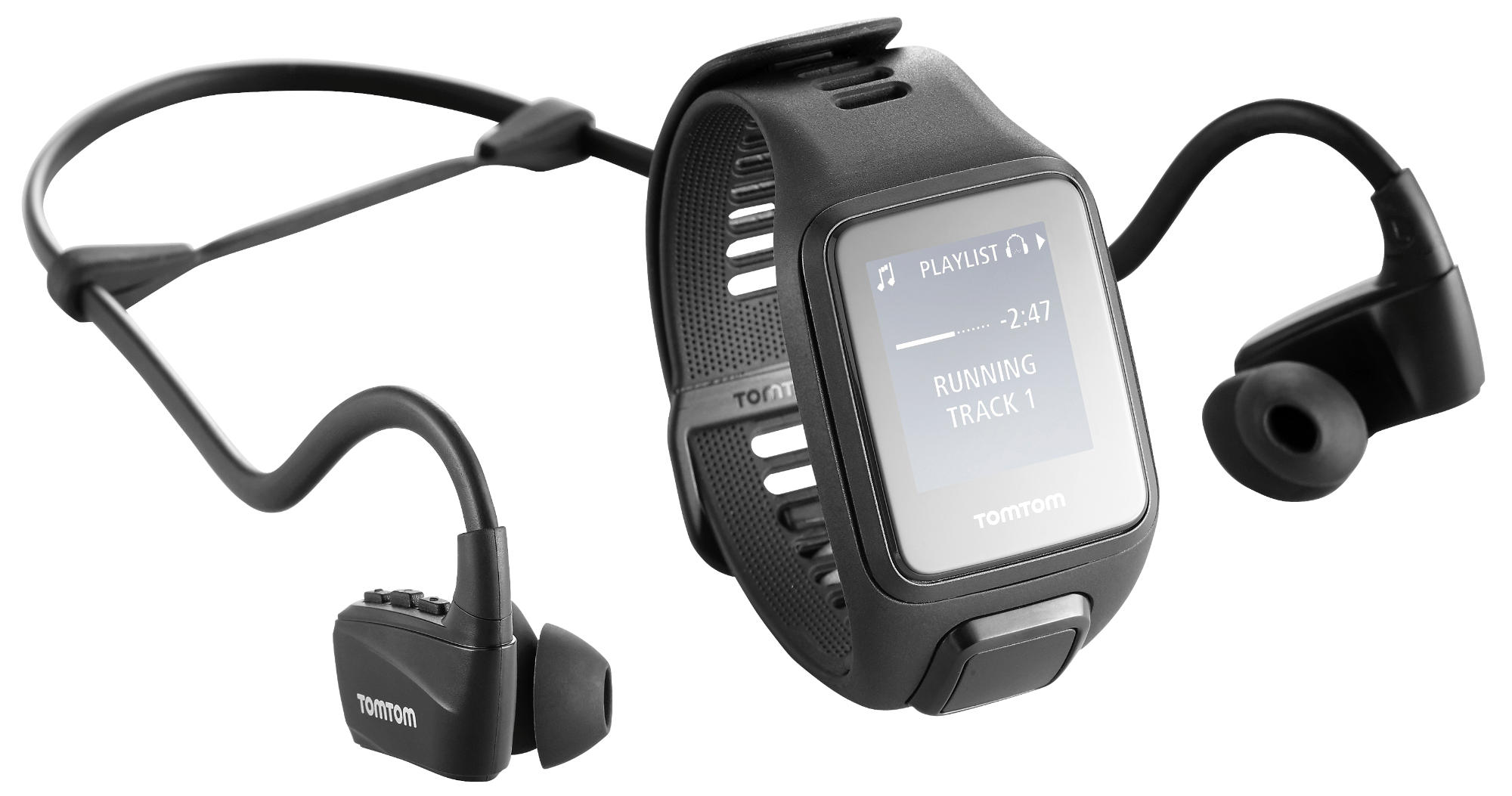 Reloj deportivo - TomTom Spark 3 Cardio + Music, Negro, Bluetooth