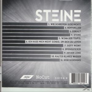 Album-Rückseite mit Songtiteln und einem grau-weißen Streifendesign.