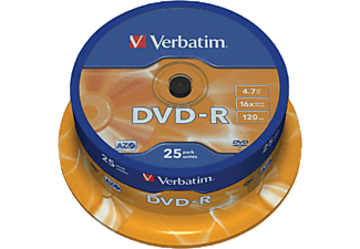VERBATIM 43522 DVD-R 4.7GB 16x 25'li Cakebox