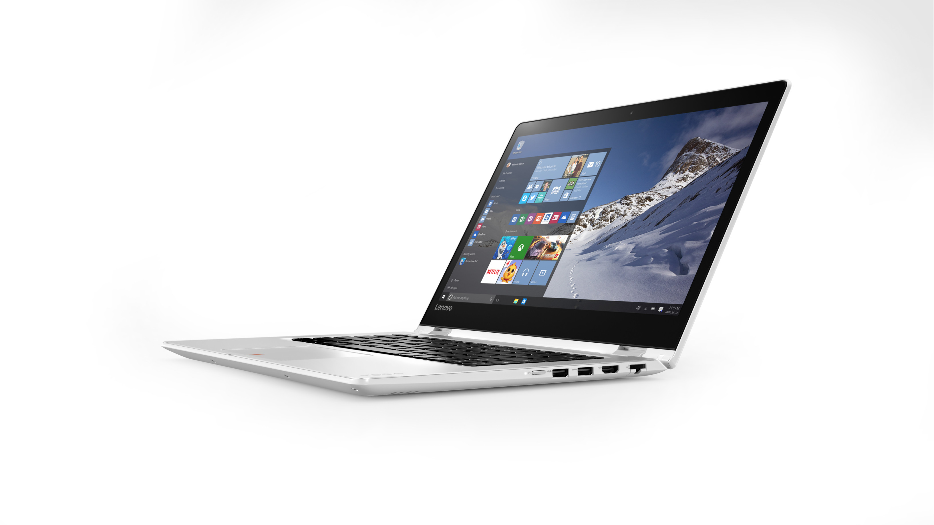 LENOVO Yoga 510-14IKB, weiß (80VB004BGE) -  (Ausstellungsstück) Convertible, 14 Zoll, Full-HD Touchscreen, Intel® Core™ i5-7200U Prozessor
(3M Cache, bis zu 3.10 GHz), 8 GB, 256 GB SSD