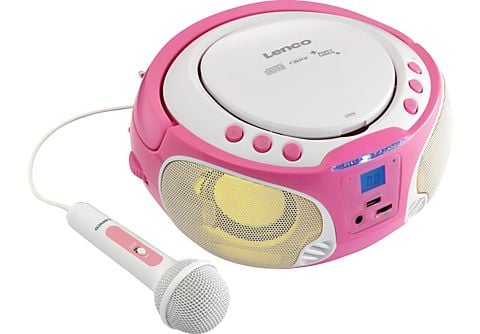 Radiorecorder LENCO SCD-650 inkl. Mikrofon Radiorecorder, Pink | MediaMarkt