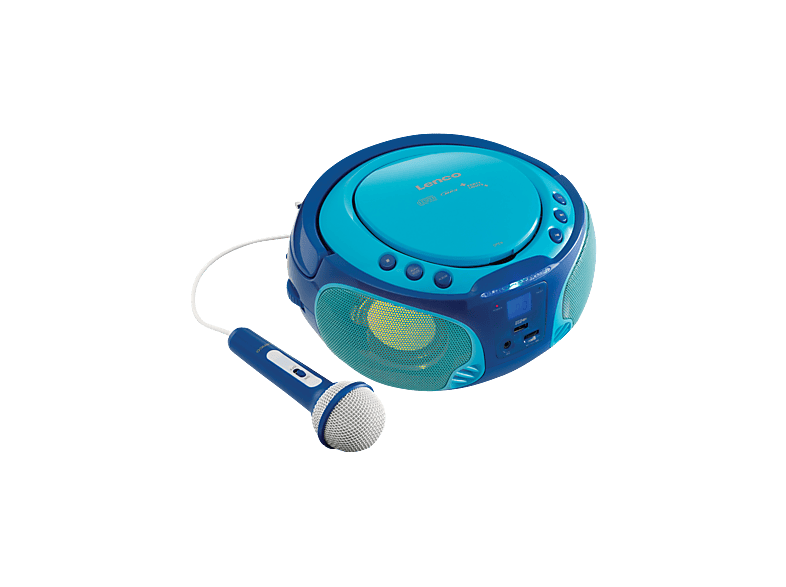 Lenco SCD-650 Tragbares FM Radio mit CD Player, blau; Radiorecorder — Foto 2 von 5