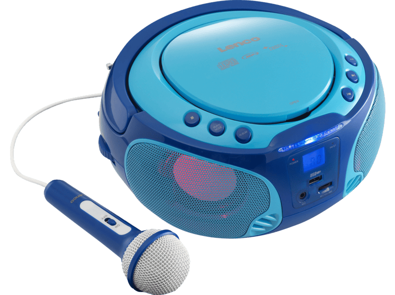 Lenco SCD-650 Tragbares FM Radio mit CD Player, blau; Radiorecorder — Foto 4 von 5