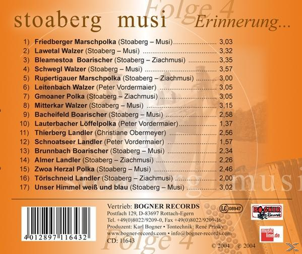 - (CD) Stoaberg Erinnerung...An - 4 Musi Posch Peter