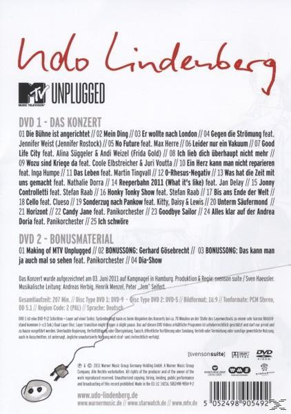 Udo Lindenberg UNPLUGGED - MTV ATLANTIC) (DVD) DEM HOTEL AUS (LIVE 