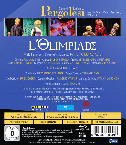 Gimenez/Petrova, De Marchi/Giménez/Petrova - L'olimpiade  - (Blu-ray)