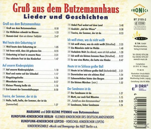Diverse Kinderchöre - Gruß aus dem Butzemannhaus  - (CD)
