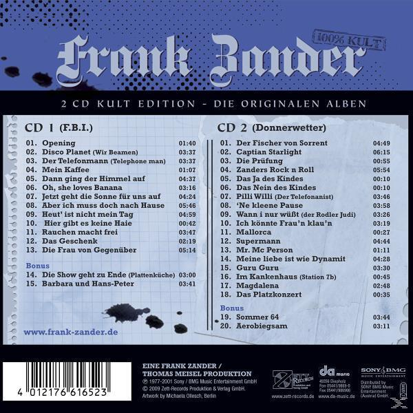 Frank Zander - F.B.I.-Donnerwetter  - (CD)