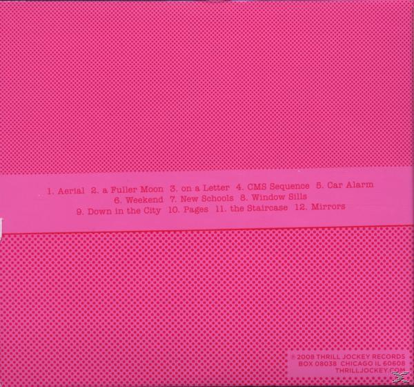 Pinkes CD-Cover mit Trackliste, Text unten.