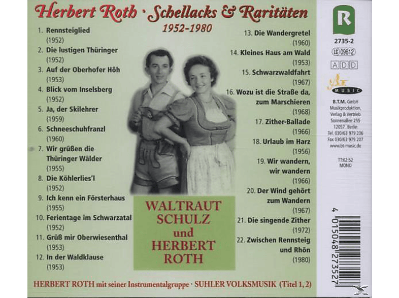 Thumbnail - Herbert Roth - Schellacks & Raritäten 1952-80 (CD)