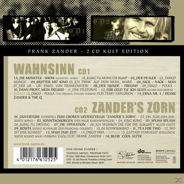 Frank Zander - Wahnsinn / Zander's Zorn  - (CD)