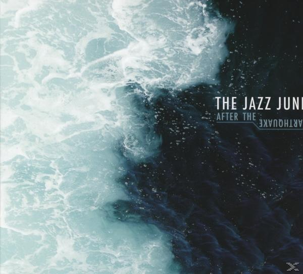 Albumcover für 'After the Earthquake' von The Jazz June. Abstraktes Bild von Wasser.