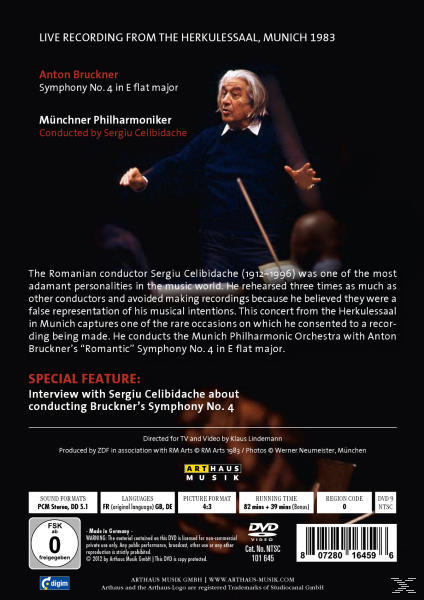 Sergiu Celibidache, Mp - Sinfonie 4  - (DVD)