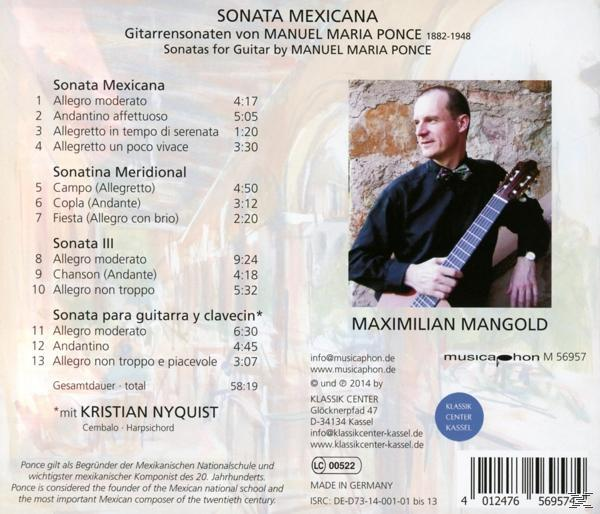 Kristian Nyquist, Mangold Maximilian - Sonata Mexicana  - (CD)