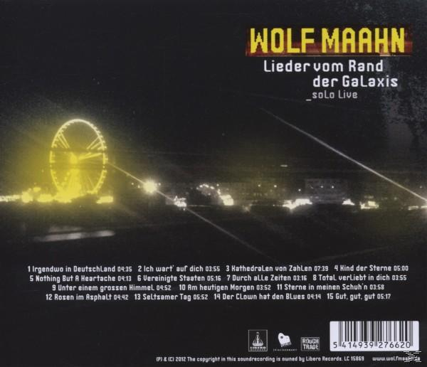 Albumcover mit Riesenrad und Text auf Deutsch. Der Hintergrund ist dunkel und das Rad leuchtet.