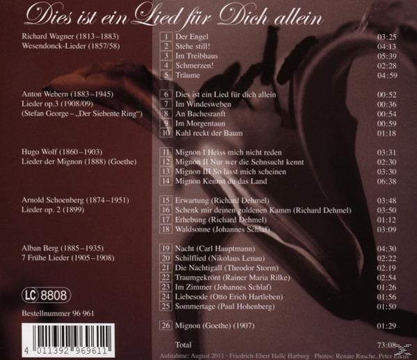 Matthias Veit, Julia Barthe - Dies Ist Ein Lied Für Dich Allein  - (CD)