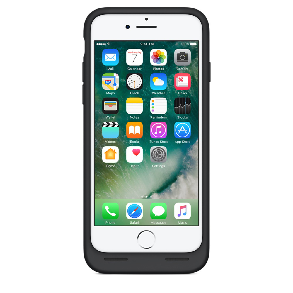 APPLE MN002ZM/A, Backcover, Apple, iPhone 7, Schwarz