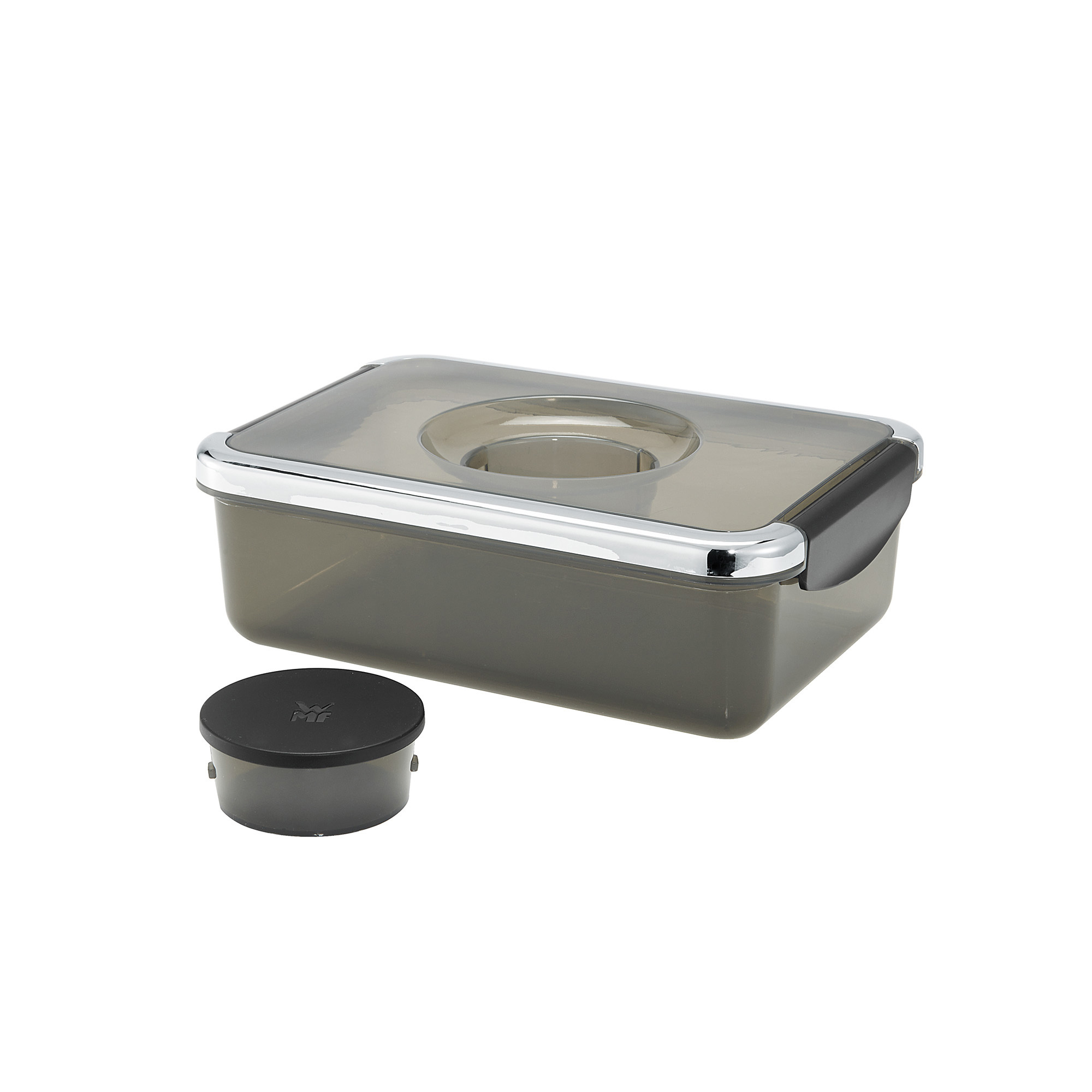 WMF 04.1690.0041 KÜCHENminis® Salat-to-go Lunchbox Grau/Schwarz