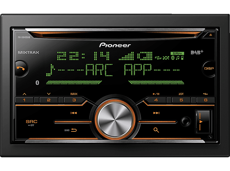 slagader Tolk geestelijke gezondheid Autoradio PIONEER FH-X840DAB Autoradio 2 DIN (Doppel-DIN), 50 Watt 2 DIN  (Doppel-DIN) | MediaMarkt