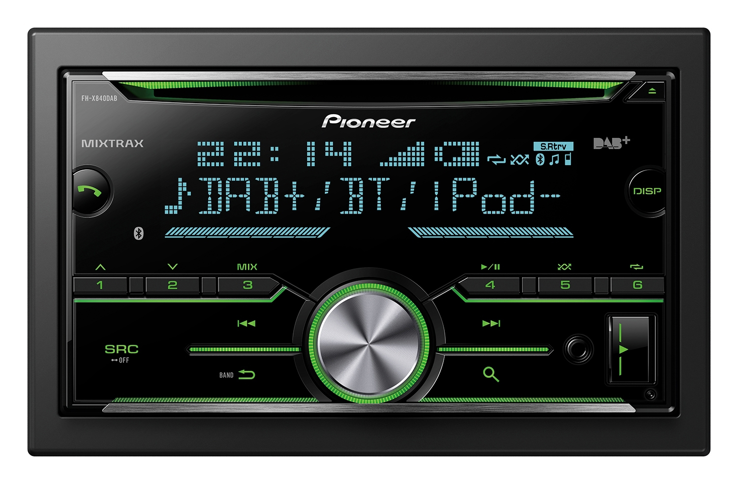 PIONEER FH-X840DAB Autoradio 2 DIN (Doppel-DIN), 50 Watt