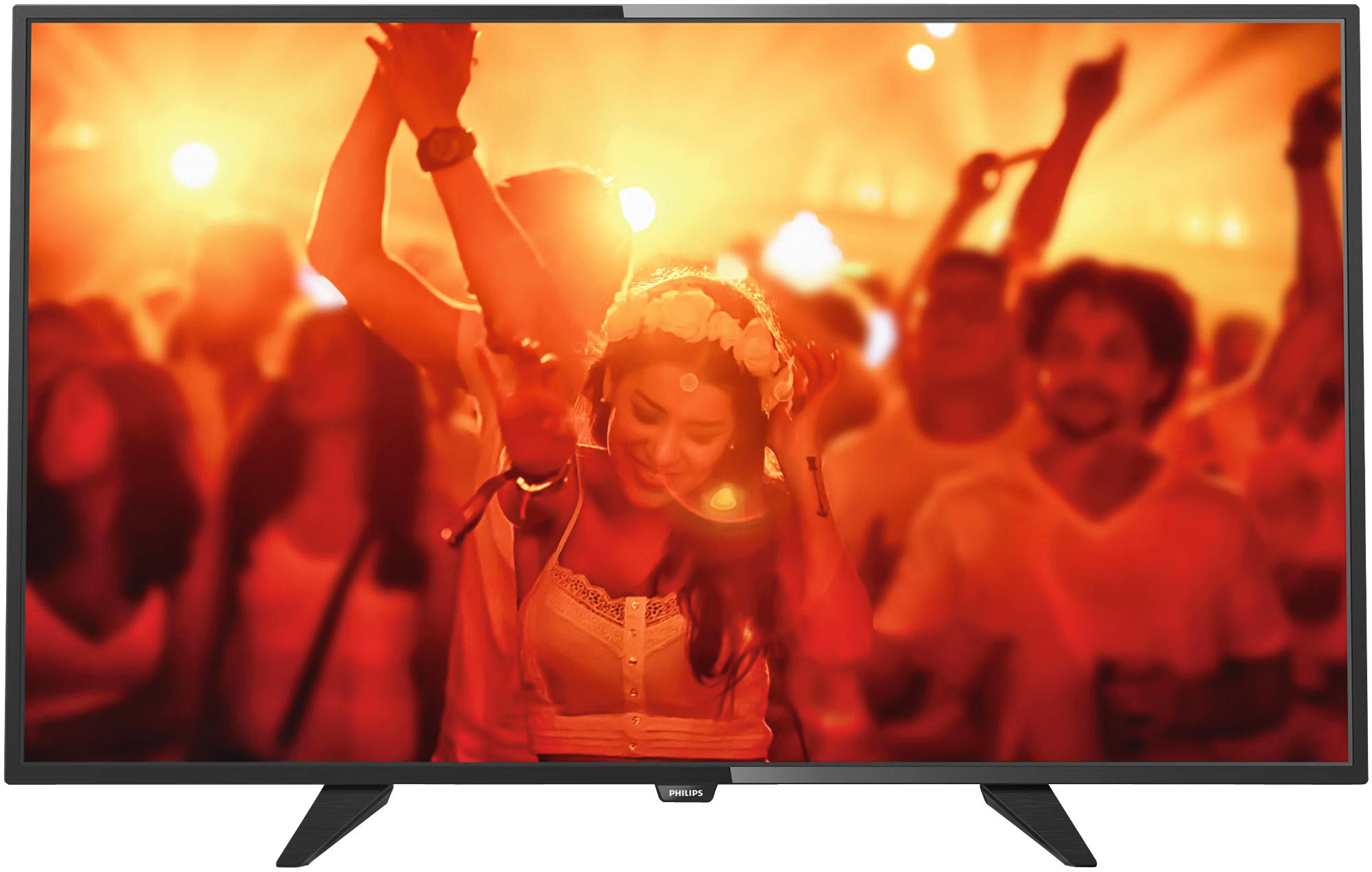TV LED 32" - Philips 32PFH4101/88 Full HD, USB, Negro