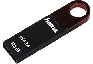 HAMA Varius - USB-Stick  (128 GB, Schwarz/Rot)