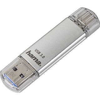 HAMA 124161 C-LAETA USB-C 16GB SILVER - Clé USB  (16 GB, Argent)