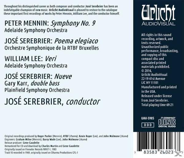 Plainfield So, Adelaide So - José Sebrier dirigiert  - (CD)