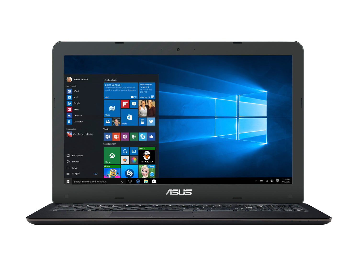 ASUS K556UQ-DM554T 15.6" FHD Ekran Core i7-7500U 2.7 GHz 12GB 1TB GeForce 940MX 2GB Laptop