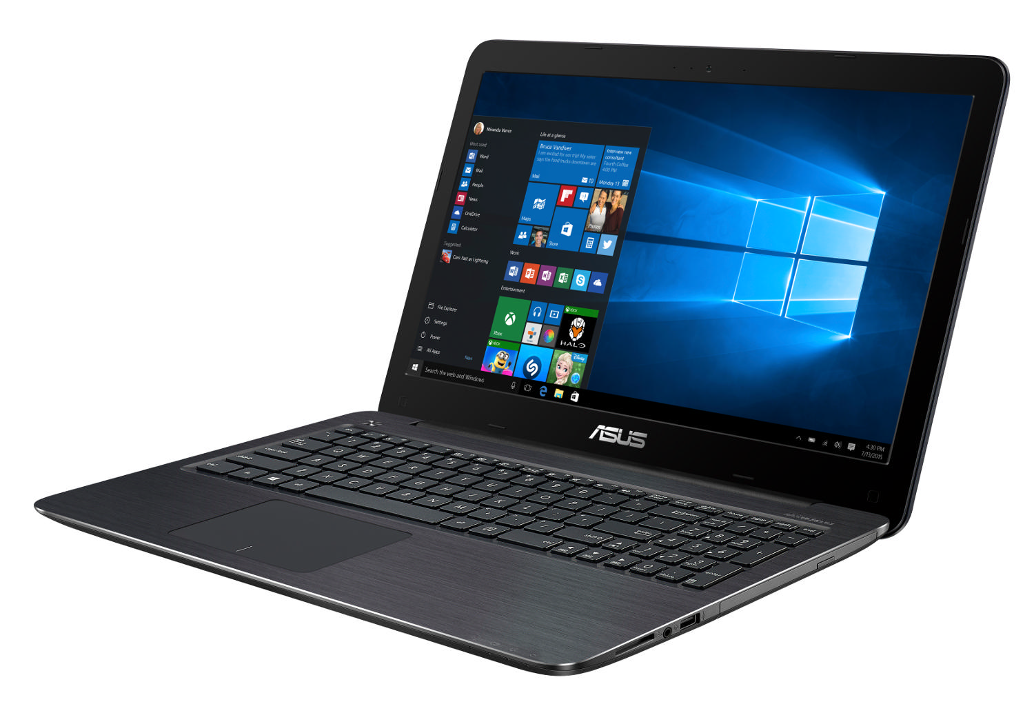 ASUS K556UQ-DM554T 15.6" FHD Ekran Core i7-7500U 2.7 GHz 12GB 1TB GeForce 940MX 2GB Laptop