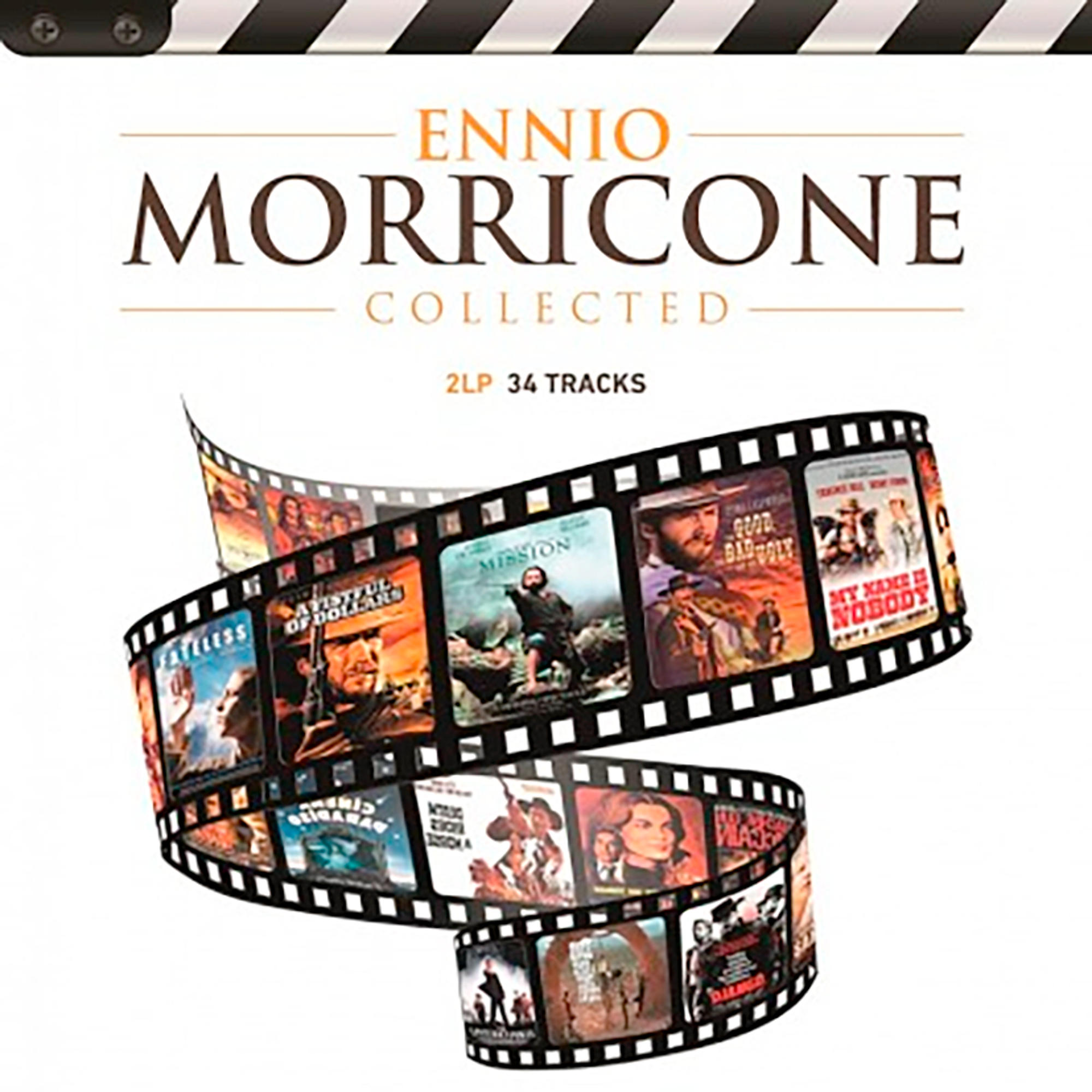 Filmtitel von Ennio Morricone auf Filmrollen.
