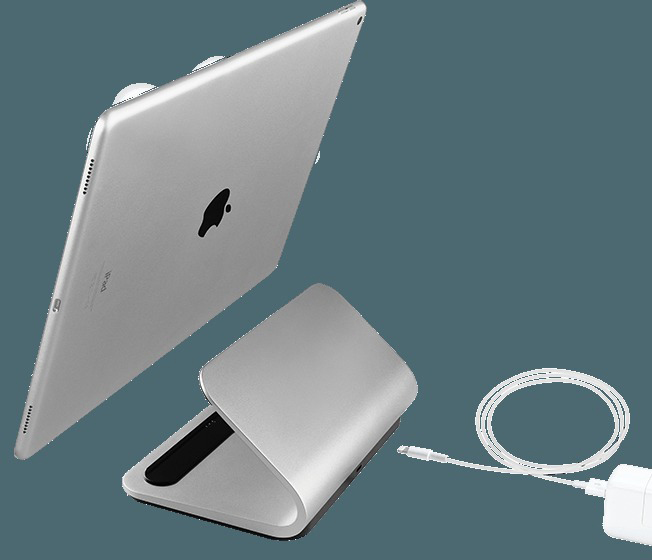 LOGITECH BASE mit Smart Connector-Technologie, Apple, iPad Pro, Silber