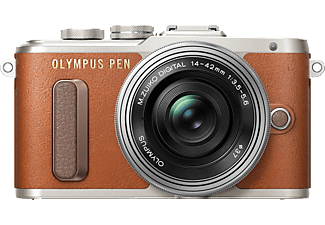 OLYMPUS PEN E-PL8, 14-42 mm - Appareil photo à objectif interchangeable Marron / Argent