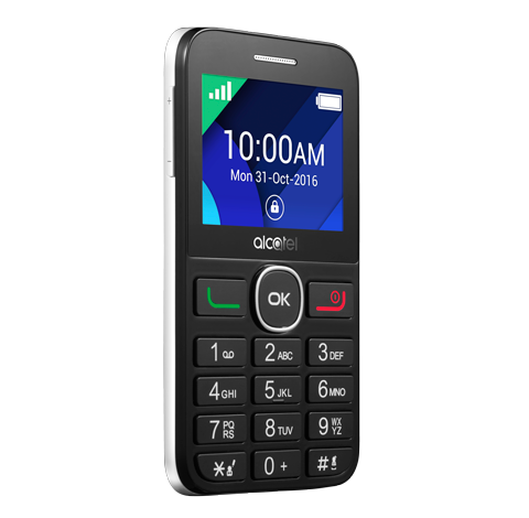ALCATEL 2008G nyomógombos kártyafüggetlen mobiltelefon Black + Pure White