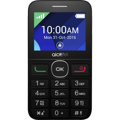 ALCATEL 2008G nyomógombos kártyafüggetlen mobiltelefon Black + Pure White