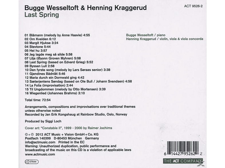 Thumbnail - Bugge Wesseltoft, Henning Kraggerud - Last Spring (CD)