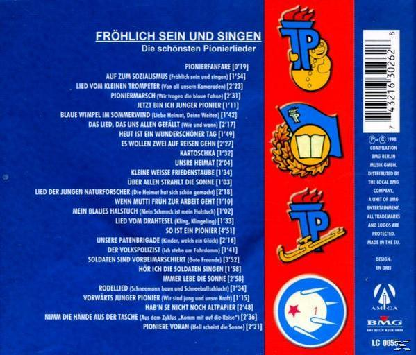 Die Rückseite eines CD-Covers mit deutschem Text und Logos, darunter 'TP' und 'BMG Berlin'.
