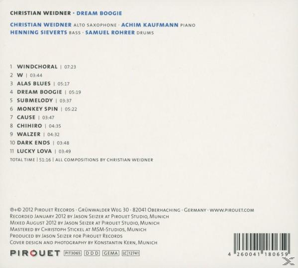 Christian Weidner - Dream Boogie  - (CD)