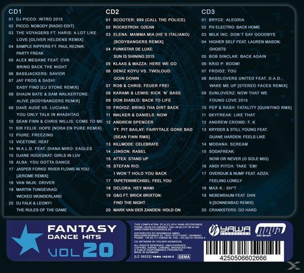VARIOUS - Fantasy Dance Hits Vol.20  - (CD)