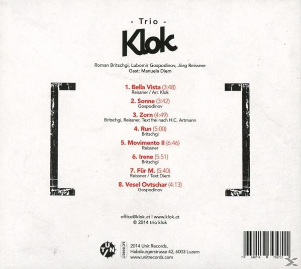 Trio Klok - On Wood  - (CD)