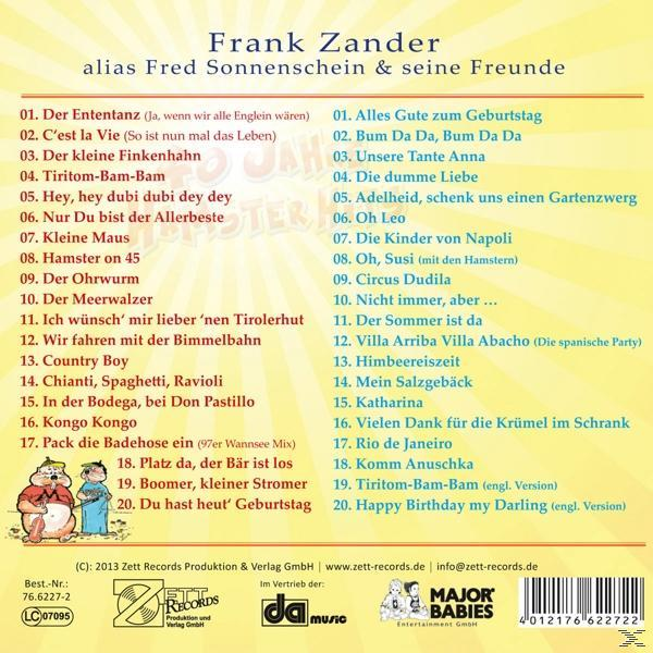 Frank Zander - 40 Jahre Hamster Hits  - (CD)