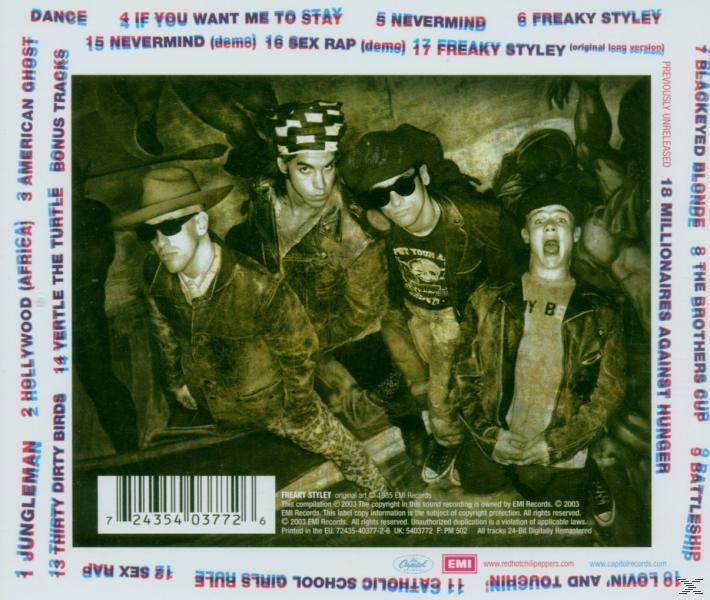 CD-Cover mit Bandfoto, Songtiteln und Text. Das Bild zeigt eine Gruppe von Personen mit Sonnenbrillen.