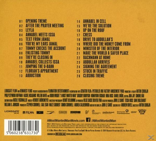 Herbert Grönemeyer - A Most Wanted Man (Orig.Motion Picture Soundtr.)  - (CD)