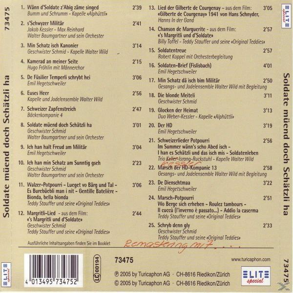 VARIOUS - Soldate Müend Doch Schätzli Ha  - (CD)