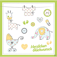 CD-Card Baby-Grußkarte mit CD