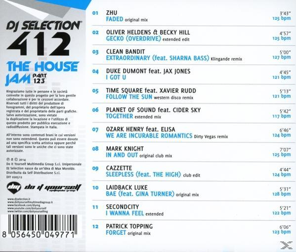 VARIOUS - DJ Selection 412-The House Jam 123  - (CD)
