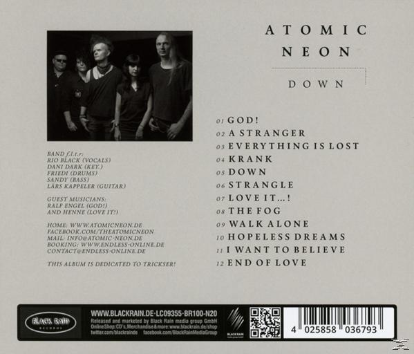 Atomic Neon - Down  - (CD)