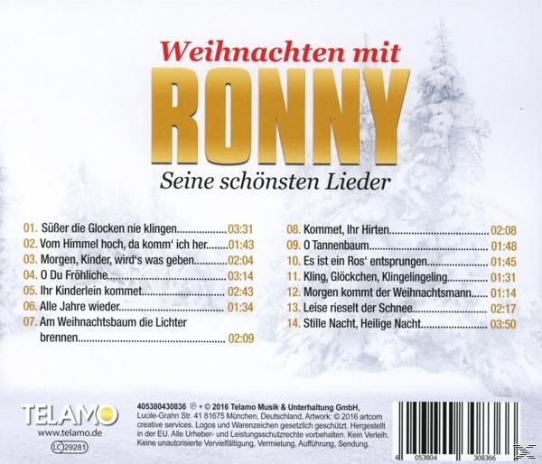 CD-Cover mit Text, Weihnachtsliedern und weißem Hintergrund.
